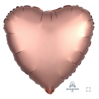А Б/РИС СЕРДЦЕ 18" Сатин Rose Copper
